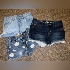 4 T girl jean shorts